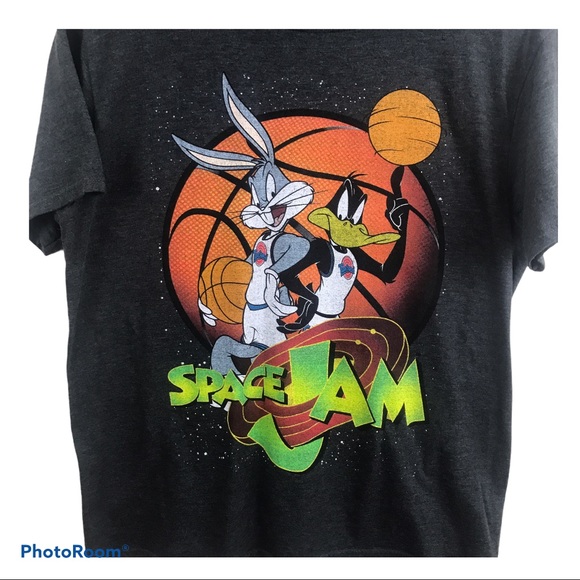 VTG Space Jam T-Shirt M Db Stitch Shirt Bugs Bunny Basketball Daffy Duc… - Picture 3 of 8